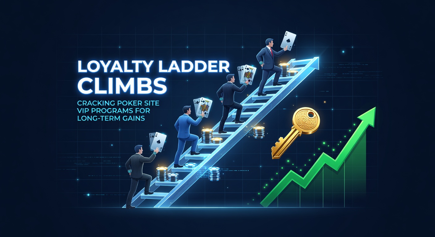 Grafiek van een typische loyaliteitsladder bij een pokersite, met tiers van brons tot diamant en stijgende beloningen
