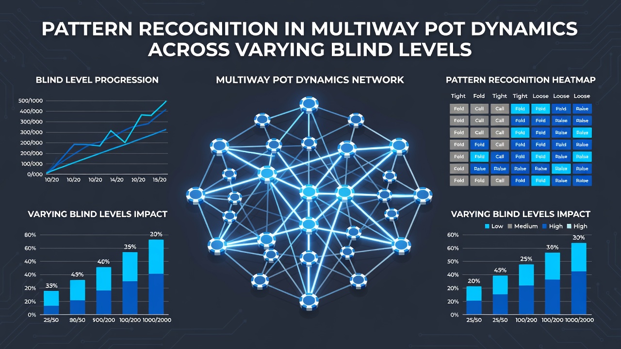 Analyse van patroonherkenning in multiway potten tijdens pokersessies met stijgende blindniveaus