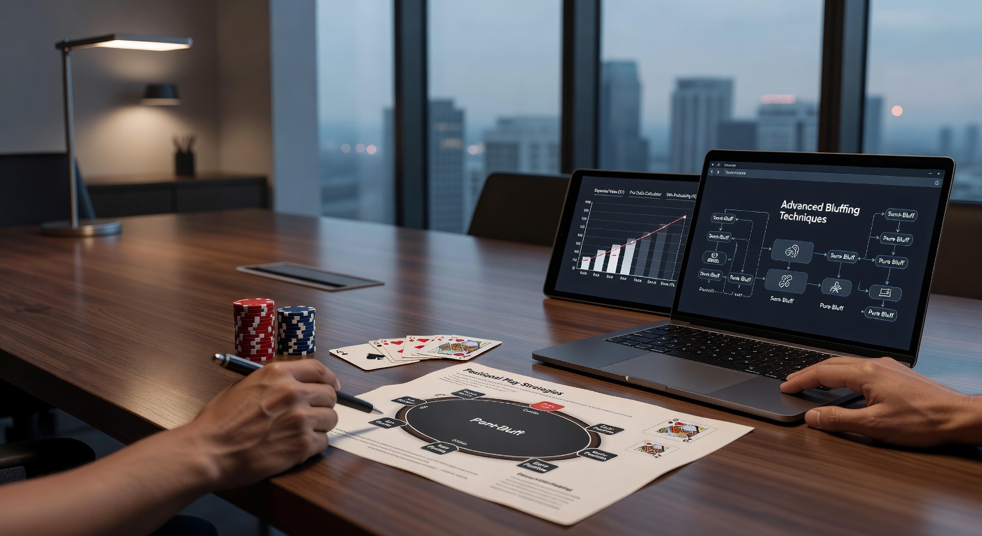 Spelers die pokerkaarten analyseren tijdens een sessie