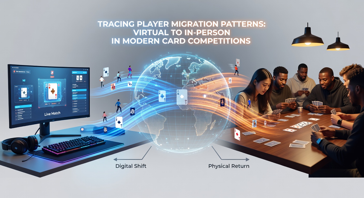 Overzicht van migratiepatronen tussen online en live pokerformaten met grafieken en tabellen